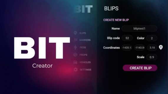 CREATOR SYSTEM FiveM | BIT Scripts | FiveM Scripts | Tebex