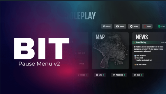 PAUSE MENU V2 | BIT Scripts | FiveM Scripts | Tebex