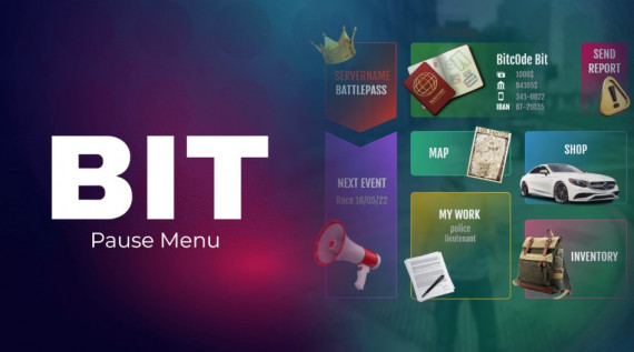 PAUSEMENU SYSTEM FiveM | BIT Scripts | FiveM Scripts | Tebex